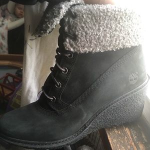 Timberland boots with wedge heel